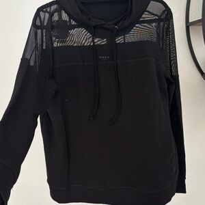 Torrid Black Mesh Accent Hoodie